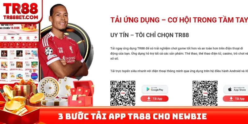 3 bước tải app TR88 cho newbie