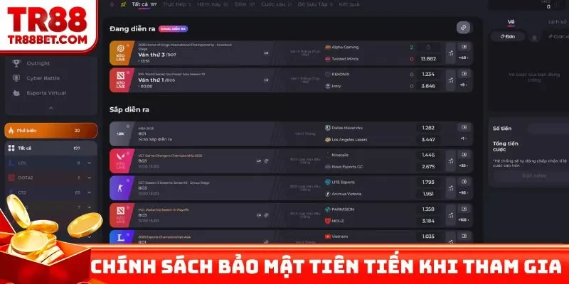 Chính sách bảo mật tiên tiến khi tham gia vào game